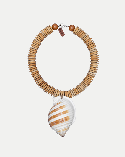 Ilha Seashell Necklace in Tan - Veronica Beard Recommended