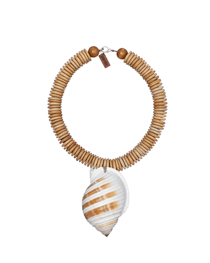 Ilha Seashell Necklace in Tan - Veronica Beard Recommended