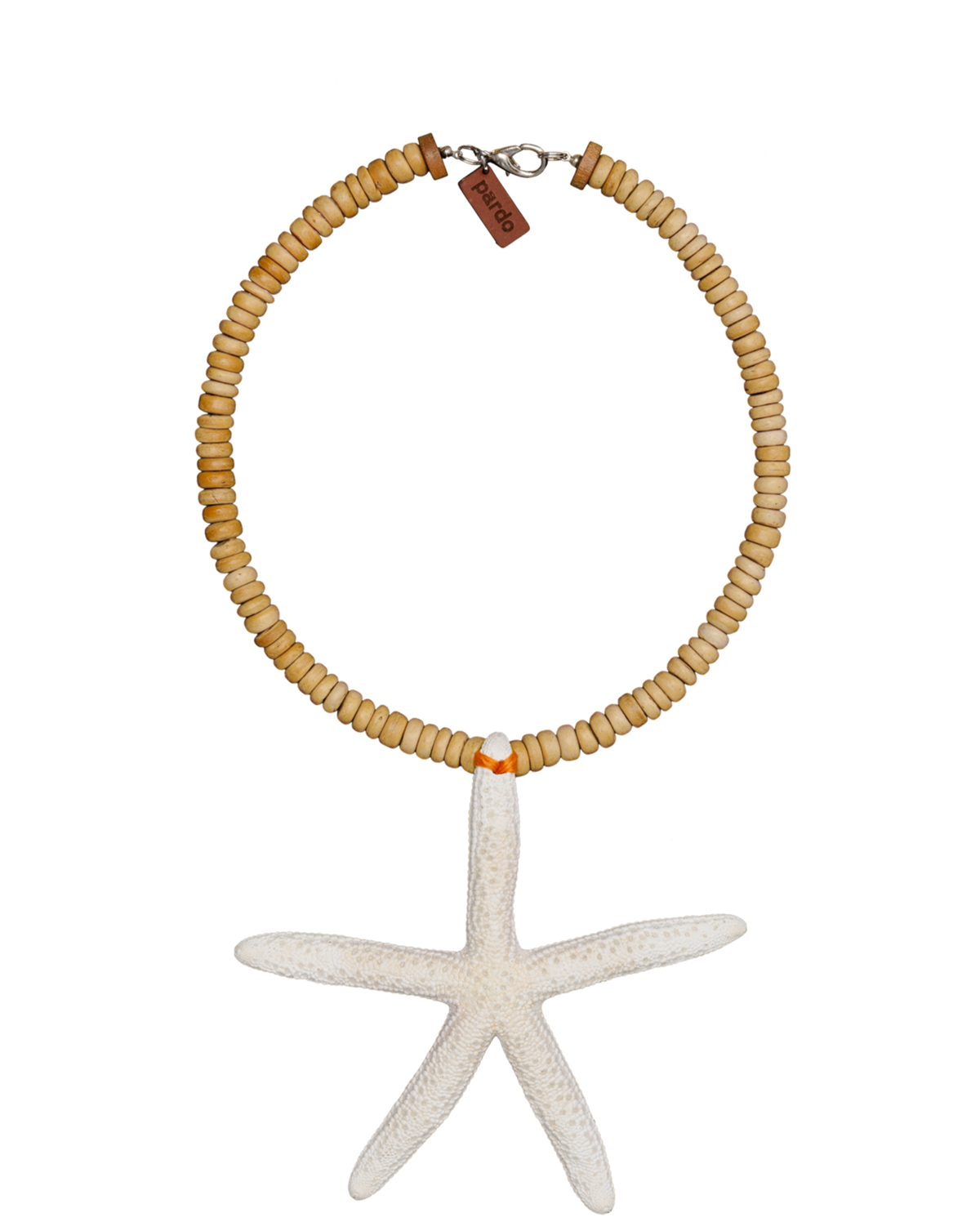 Estrella Tropica Starfish Necklace in Tan/White - Veronica Beard Best Price