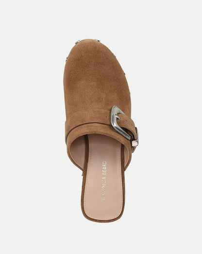 Larken Platform Clog in Chestnut - Veronica Beard Latest