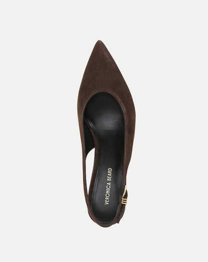 Luciana Slingback Heel in Espresso - Veronica Beard Recommended