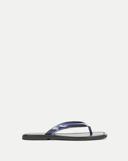 Clea Jelly Flip-Flop Sandal in Navy - Veronica Beard Value